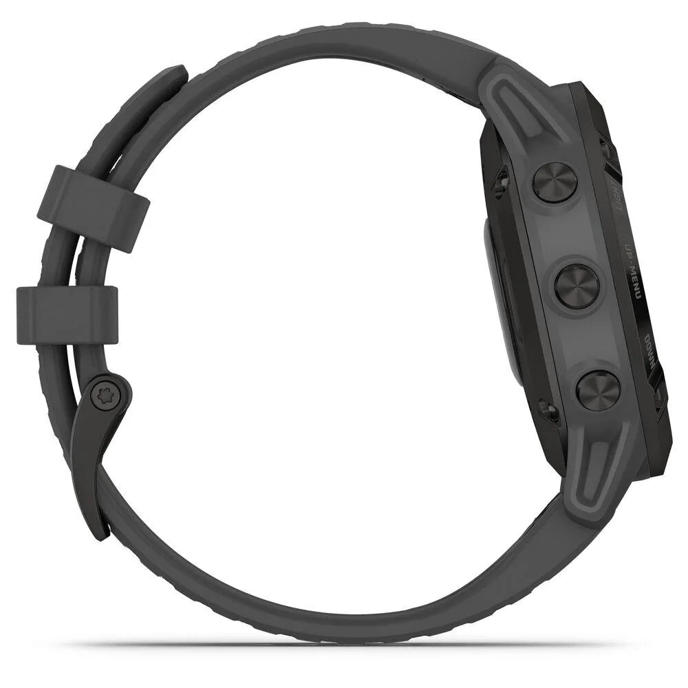 Garmin fenix 6 Pro Solar Multisport GPS Smartwatch (Black w/ Slate Gray Band)