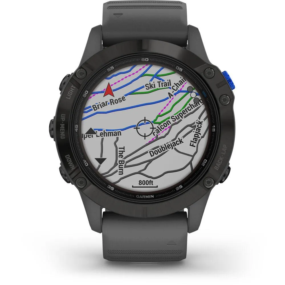 Garmin fenix 6 Pro Solar Multisport GPS Smartwatch (Black w/ Slate Gray Band)