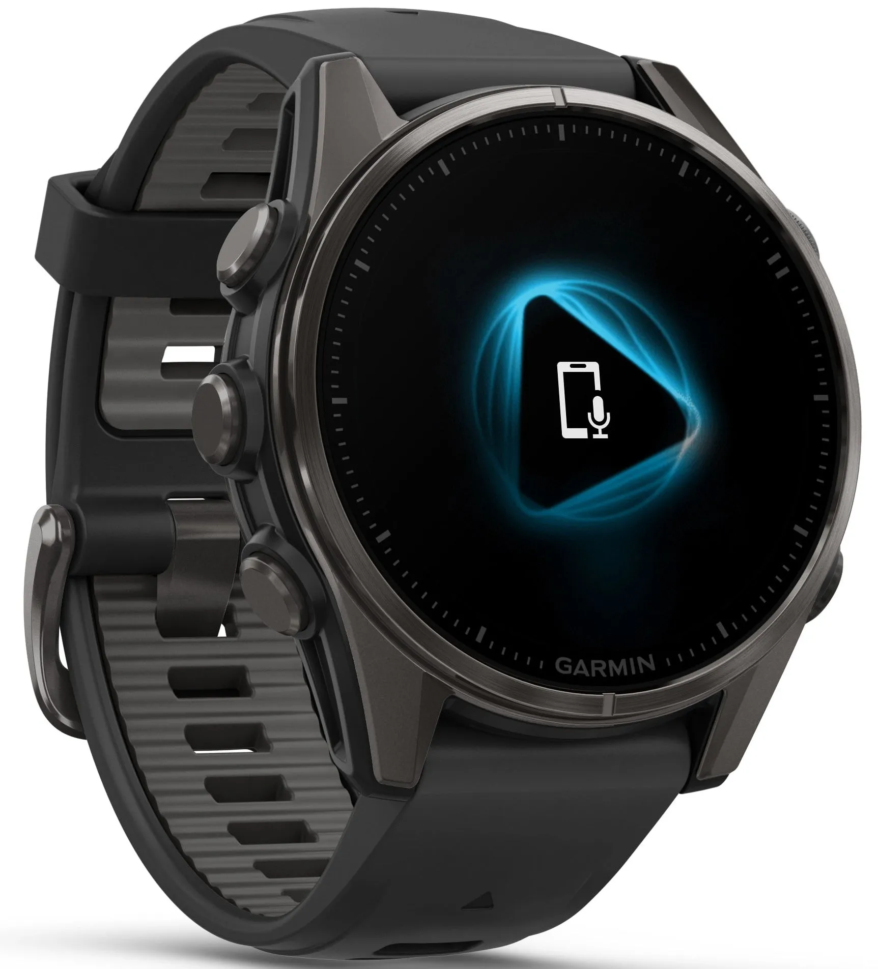 Garmin Fenix 8 43mm Sapphire AMOLED Carbon Grey DLC titanium Black Pebble Grey Silicone Watch