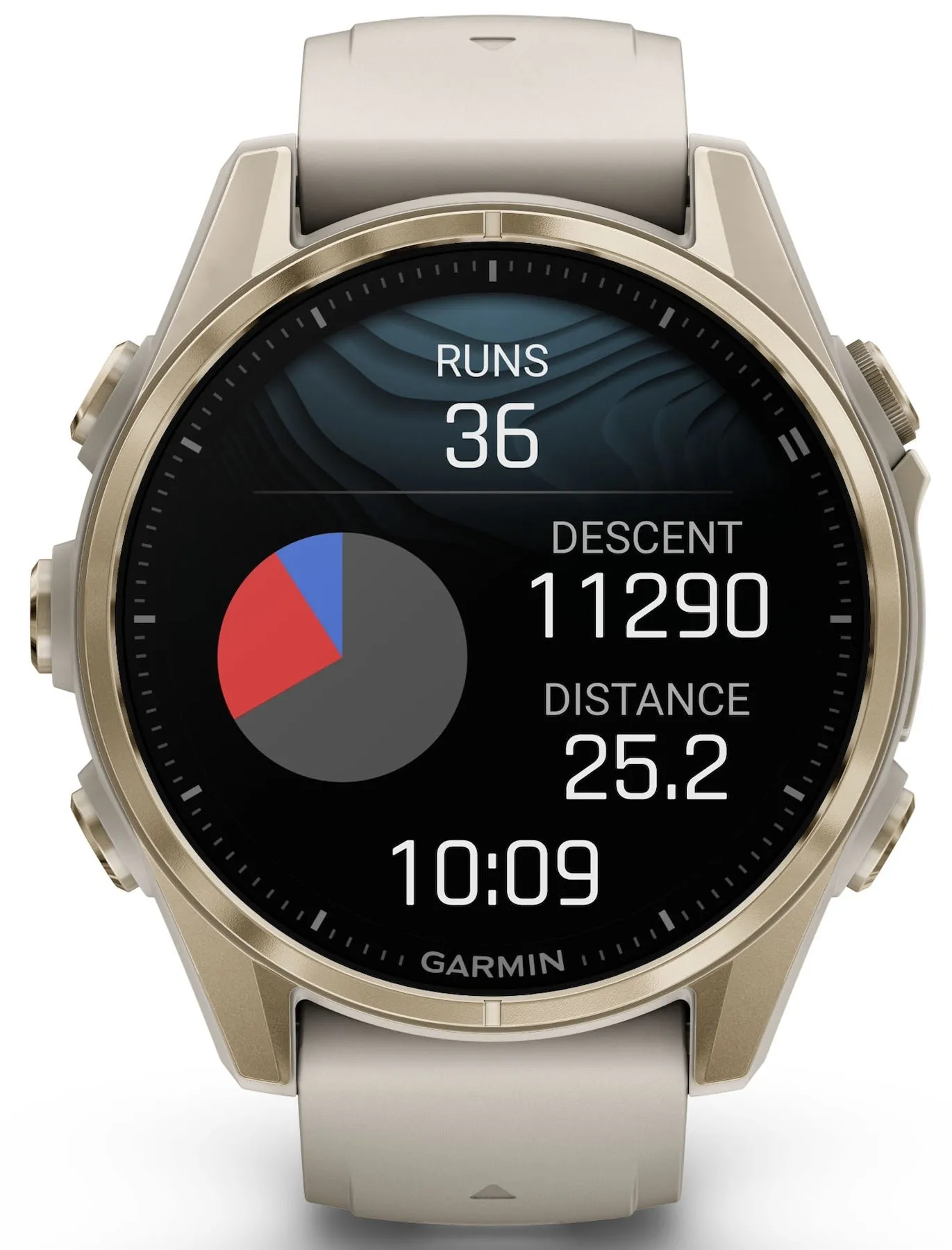 Garmin Fenix 8 43mm Sapphire AMOLED Soft Gold Fog Grey Watch