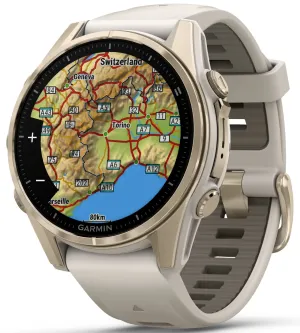 Garmin Fenix 8 43mm Sapphire AMOLED Soft Gold Fog Grey Watch