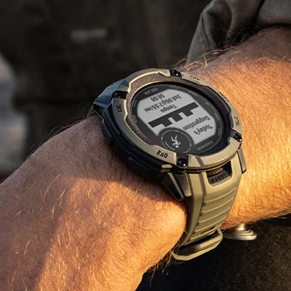 Garmin Instinct 2X Solar Rugged GPS Smartwatch Moss with 2 Year Warranty