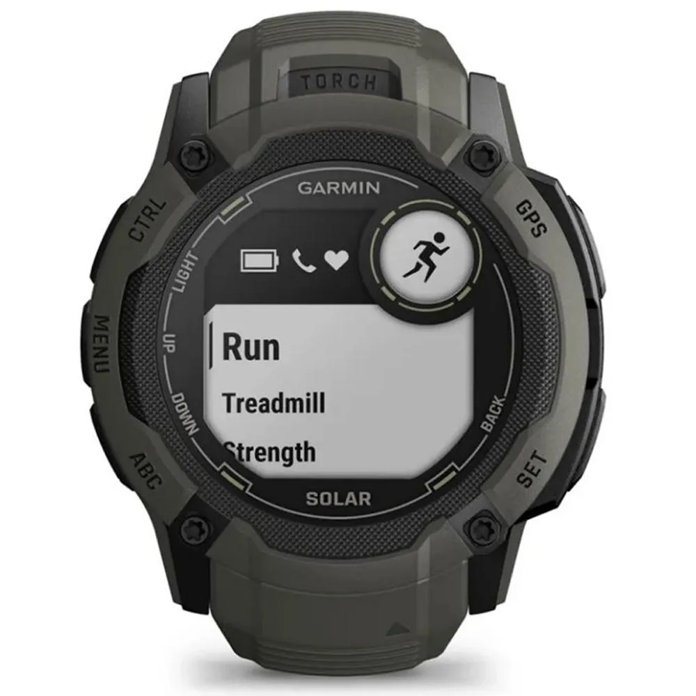 Garmin Instinct 2X Solar Rugged GPS Smartwatch Moss with 2 Year Warranty