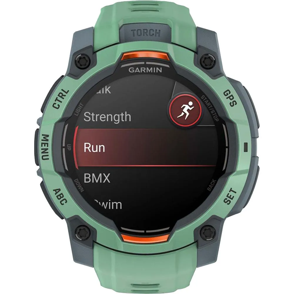 Garmin Instinct 3 - 45 mm Outdoor GPS Smartwatch, AMOLED, Neo Tropic w/ Neo Tropic Band