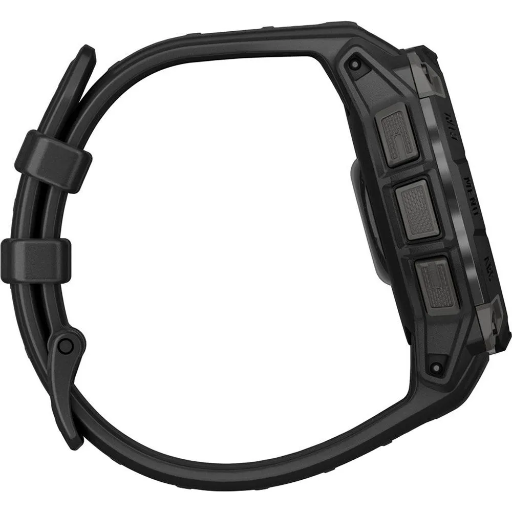 Garmin Instinct 3 45mm Outdoor GPS Smartwatch, AMOLED, Black w/ HRM 200 (XS-S) Bundle