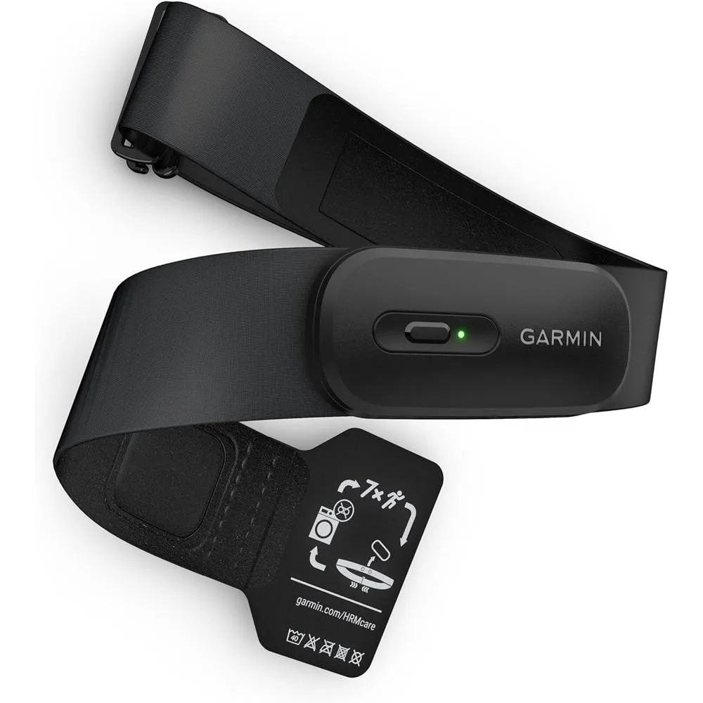 Garmin Instinct 3 45mm Outdoor GPS Smartwatch, AMOLED, Black w/ HRM 200 (XS-S) Bundle