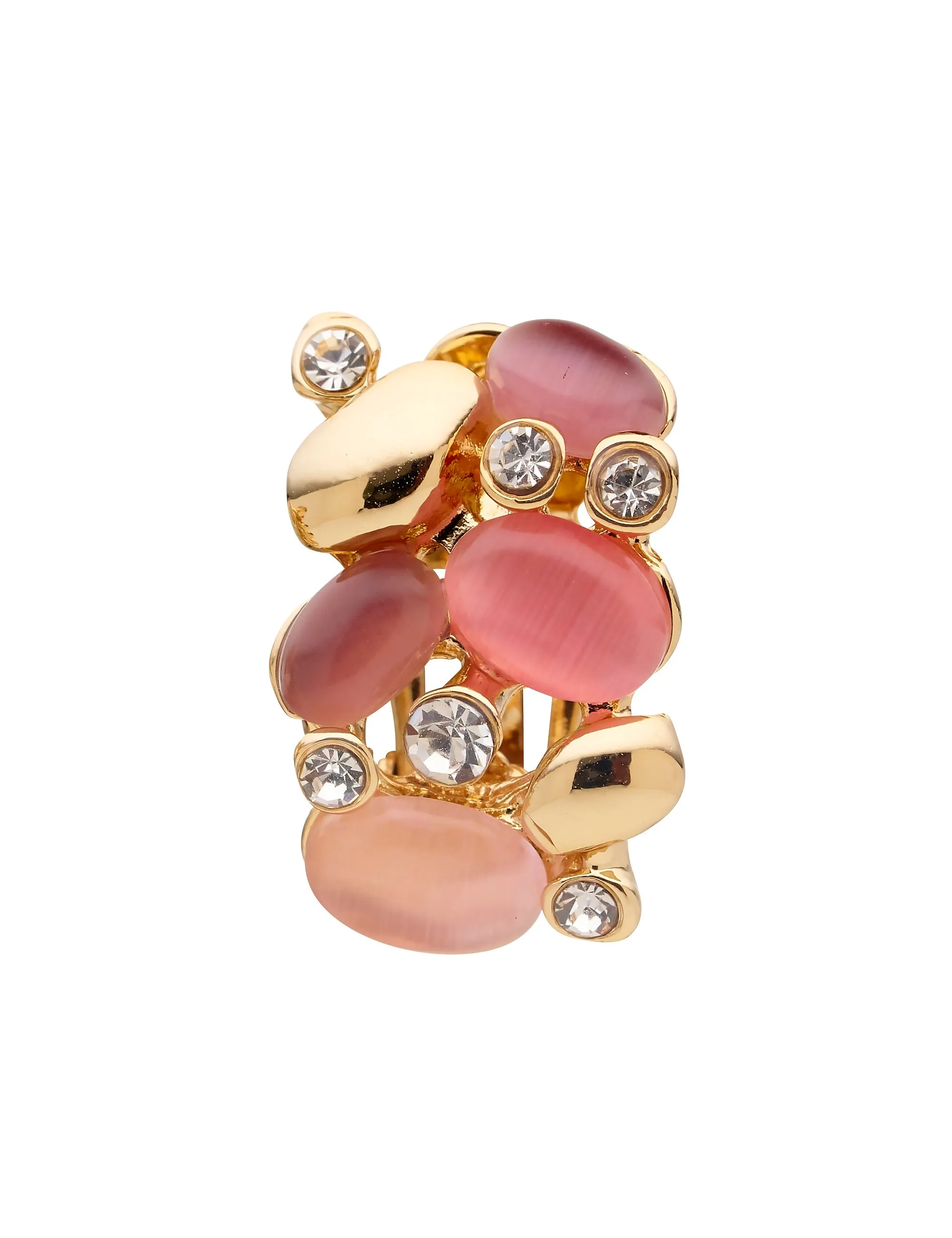GEM CLUSTER CLIP ON EARRING
