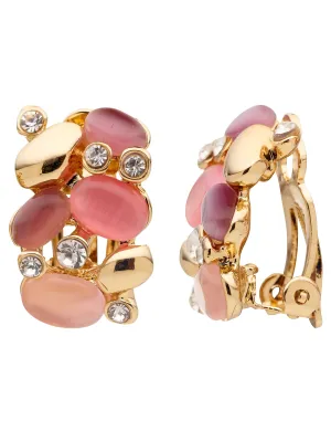 GEM CLUSTER CLIP ON EARRING