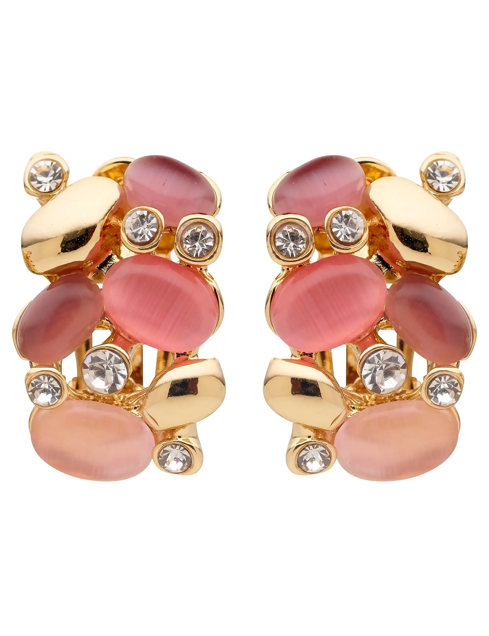 GEM CLUSTER CLIP ON EARRING