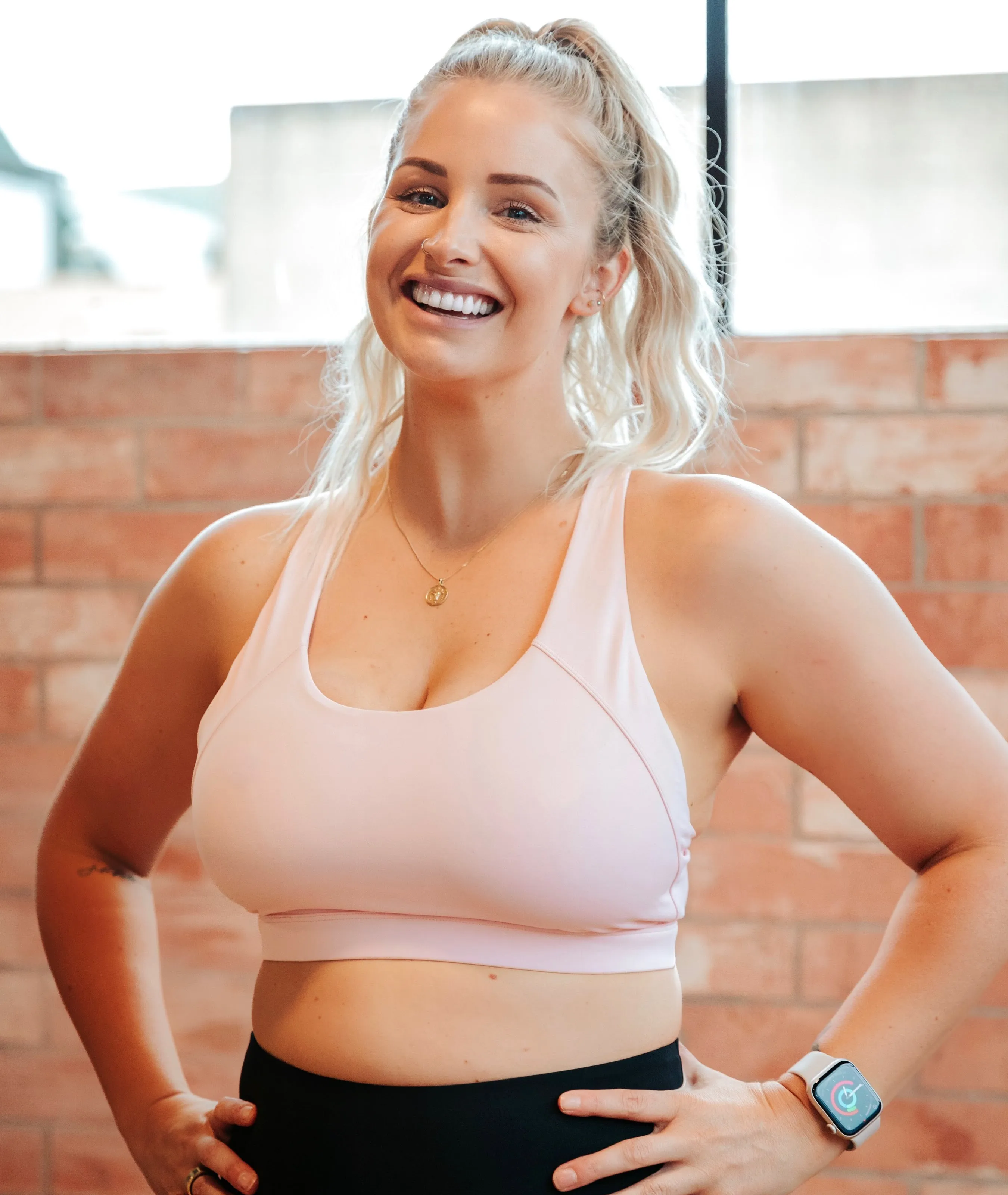 Gigi Sports Bra - Baby Pink