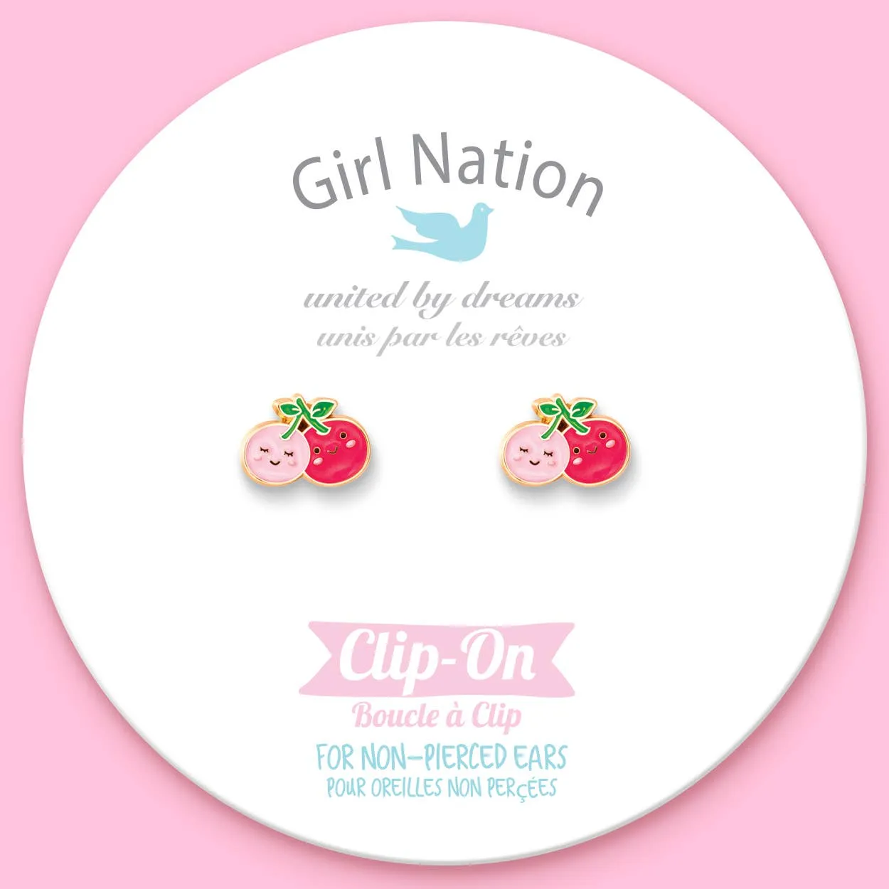Girl Nation - CLIP ON Cutie Earrings- I Cherry-ish You