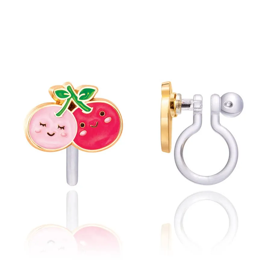 Girl Nation - CLIP ON Cutie Earrings- I Cherry-ish You