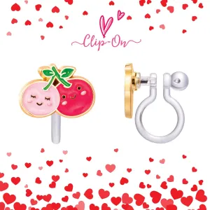 Girl Nation - CLIP ON Cutie Earrings- I Cherry-ish You