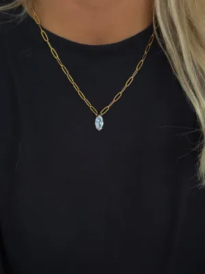 GOLD   DIAMOND PENDANT NECKLACE