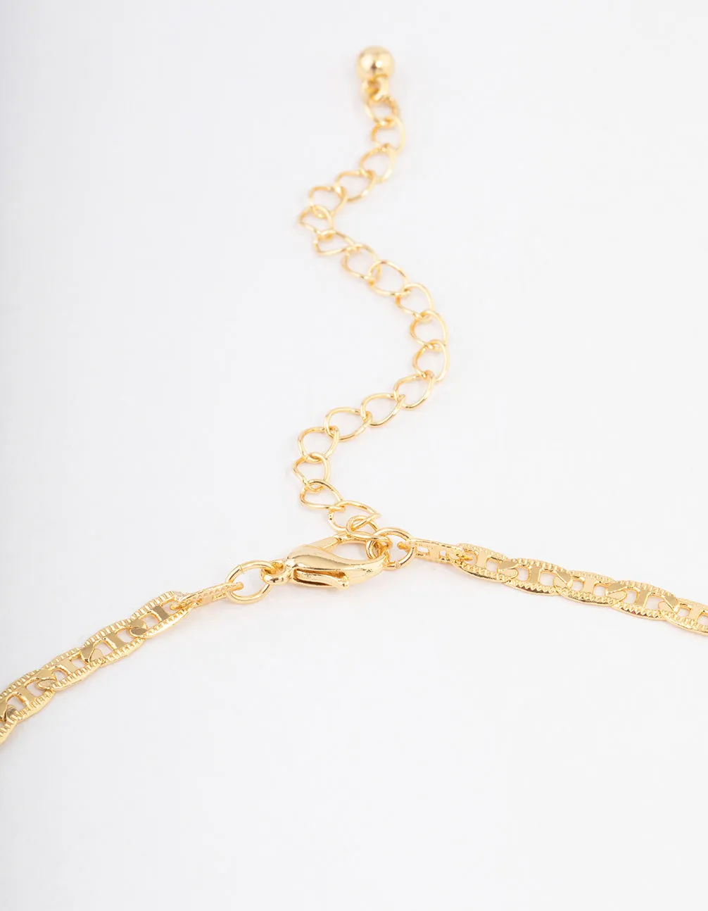 Gold Plated Mariner Chain Butterfly Necklace