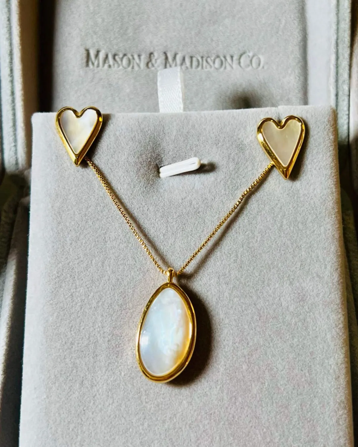 Gold Rope Chain   Oval Pearl Pendant Necklace Stack Bundle