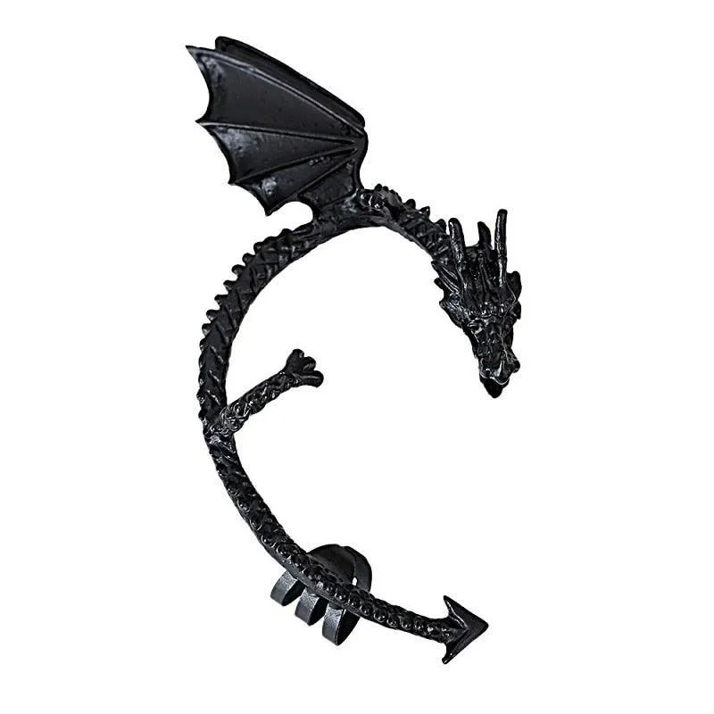 Gothic Dragon Wing Ear Cuff Earrings For Women