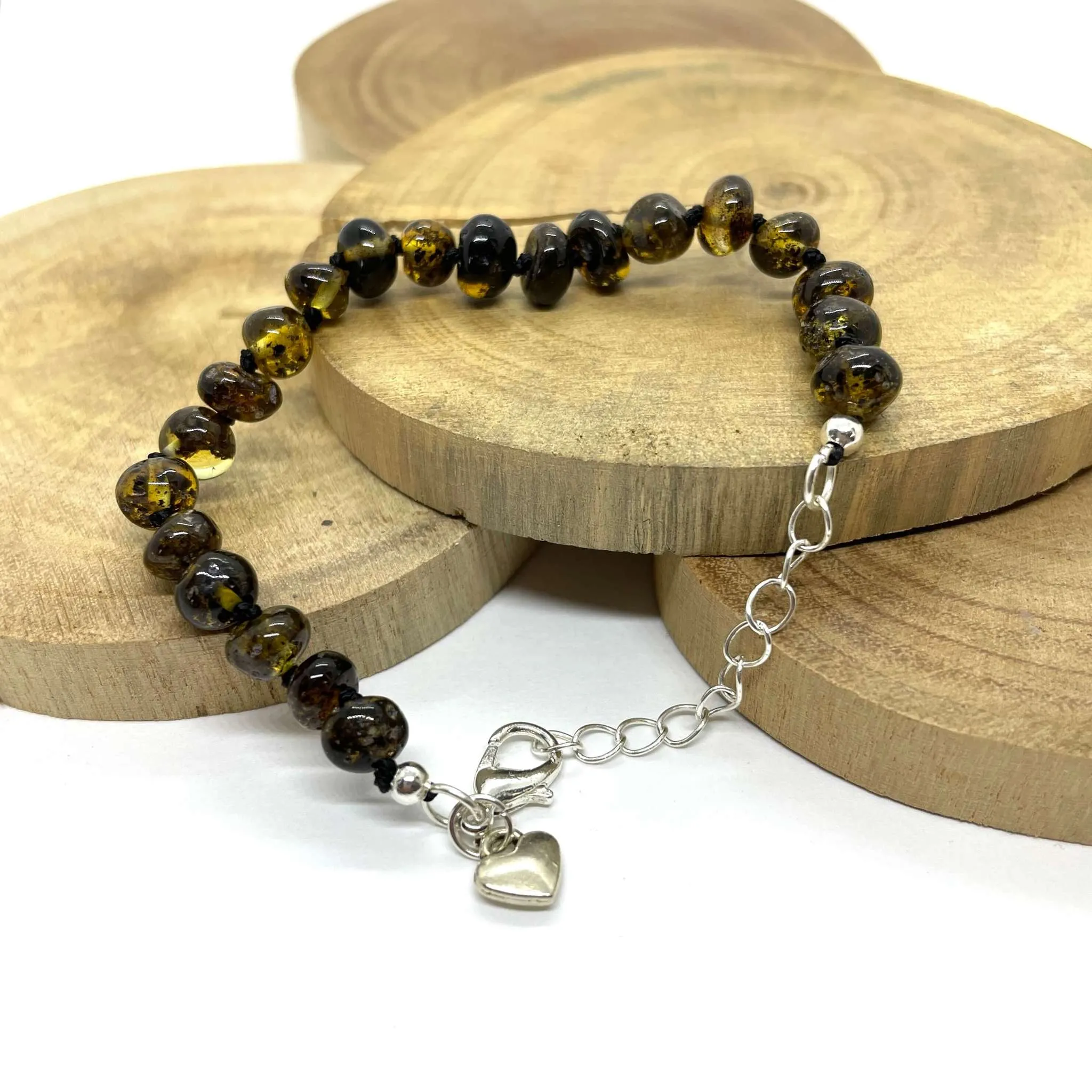 Green Amber Bracelet