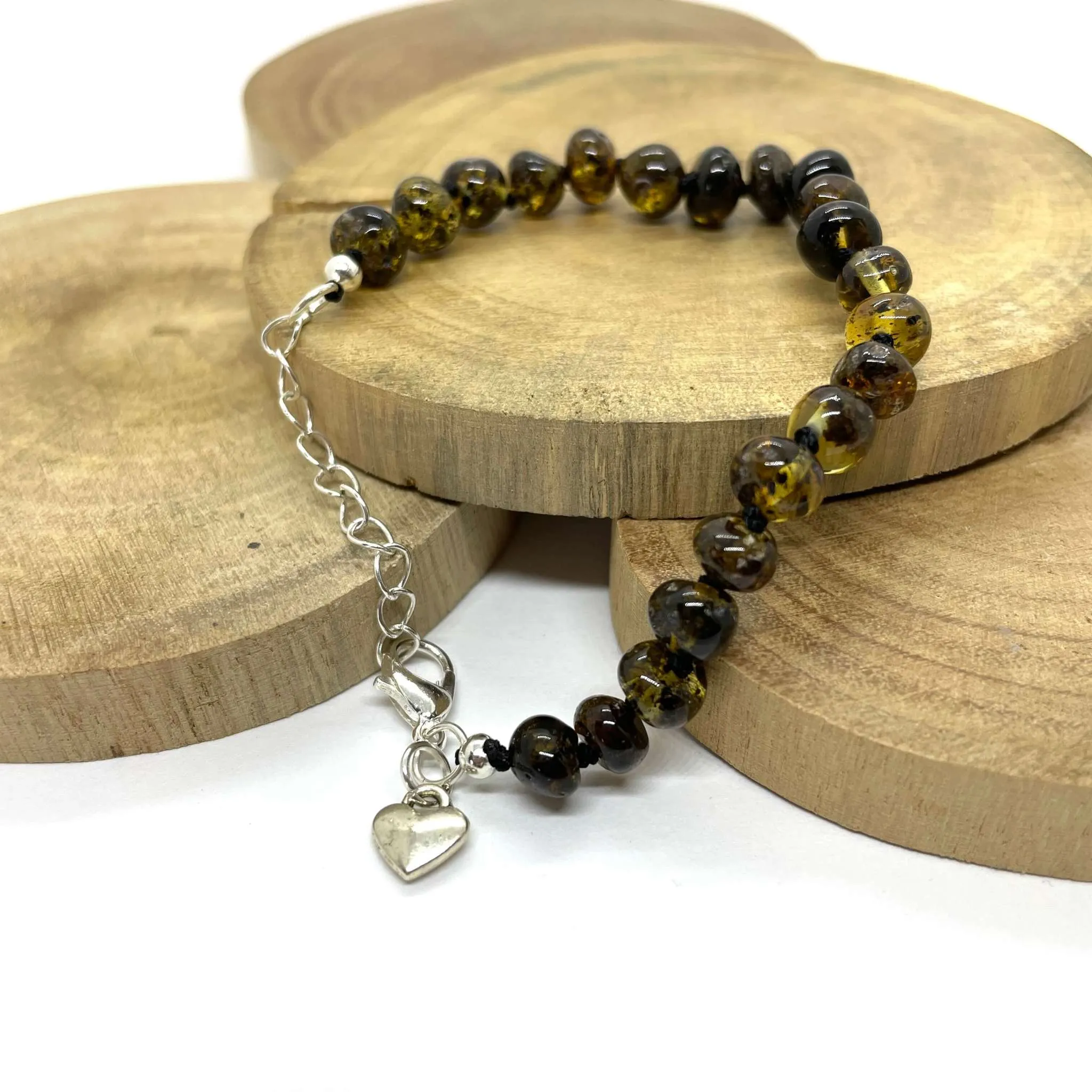 Green Amber Bracelet
