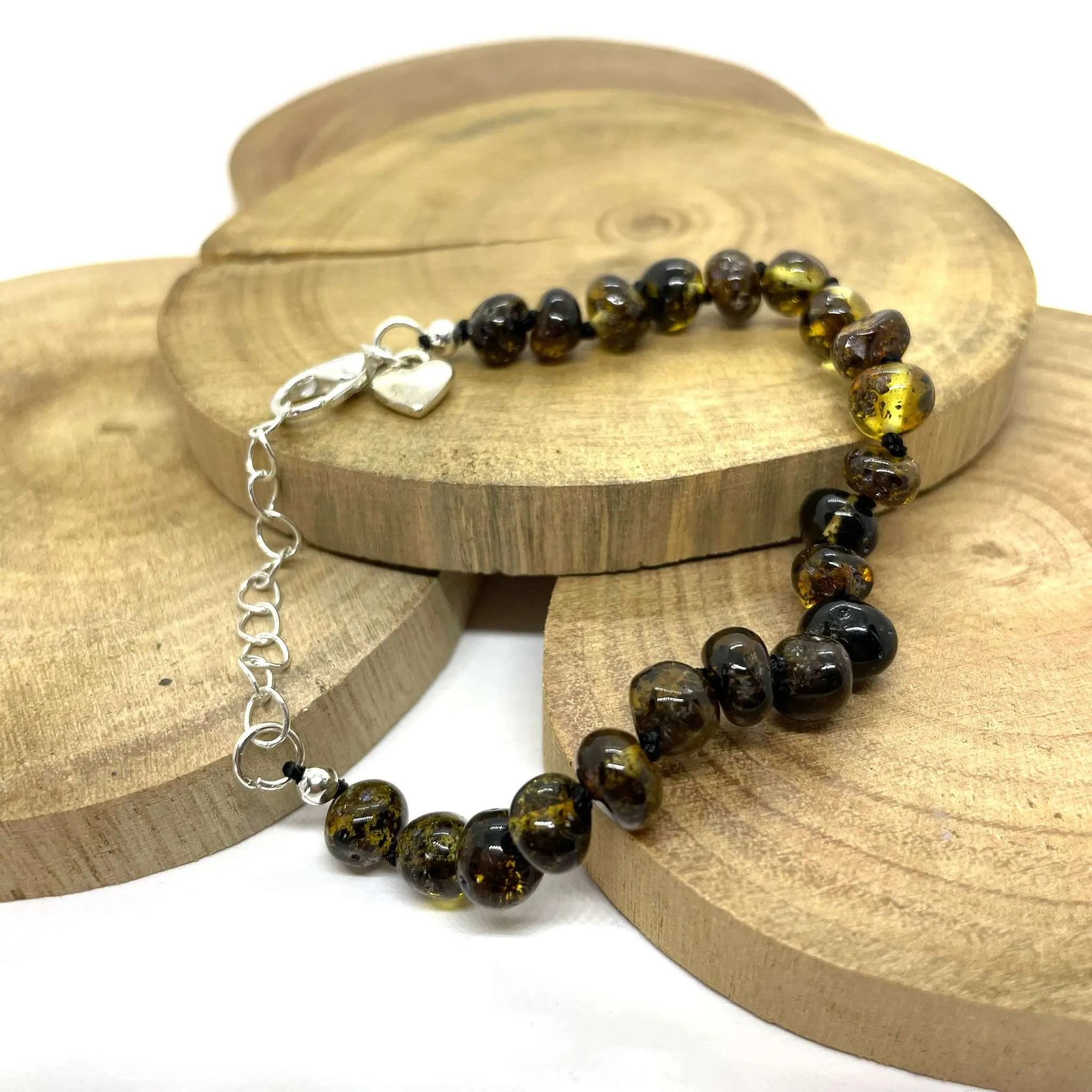 Green Amber Bracelet