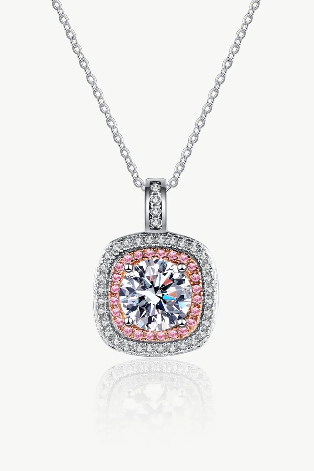 Hazel Blues® | Moissanite Geometric Pendant Necklace