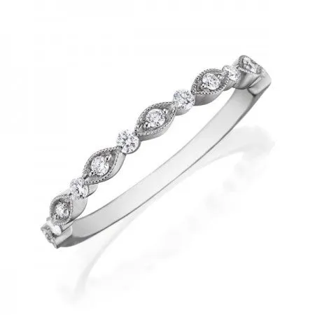 Henri Daussi Diamond Wedding Band