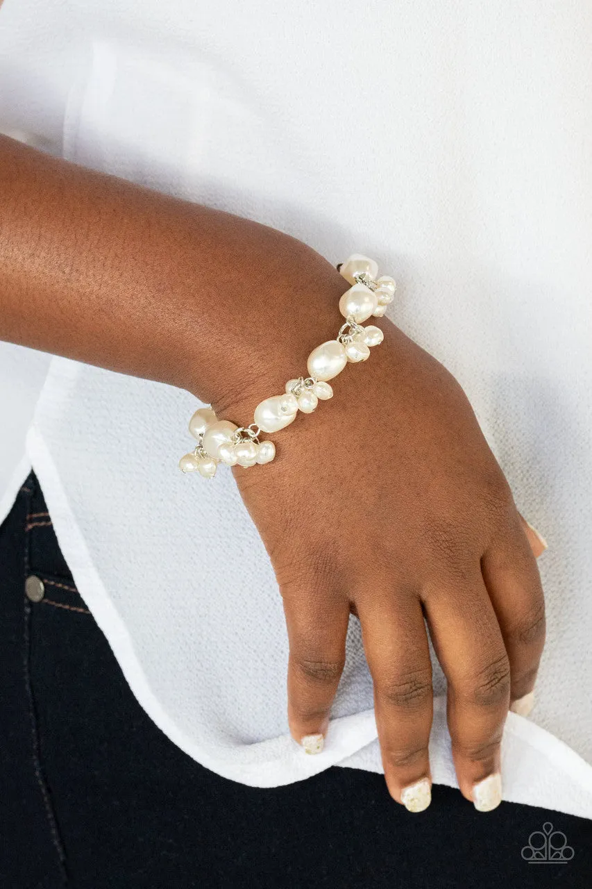 Imperfectly Perfect White Paparazzi Bracelet