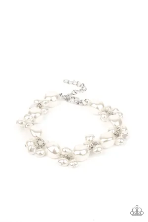Imperfectly Perfect White Paparazzi Bracelet