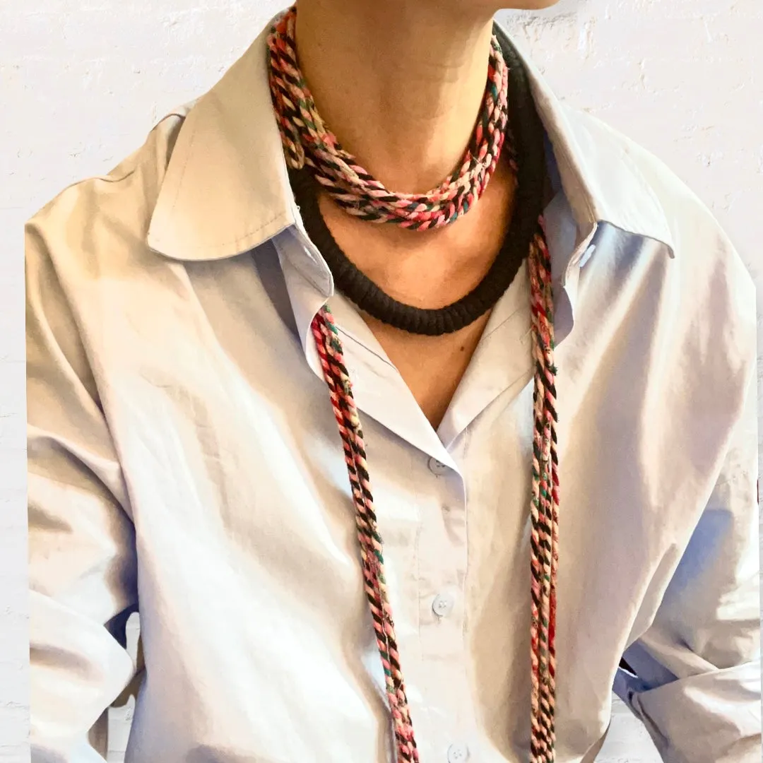 India Handwoven High Priestess Rope Necklace