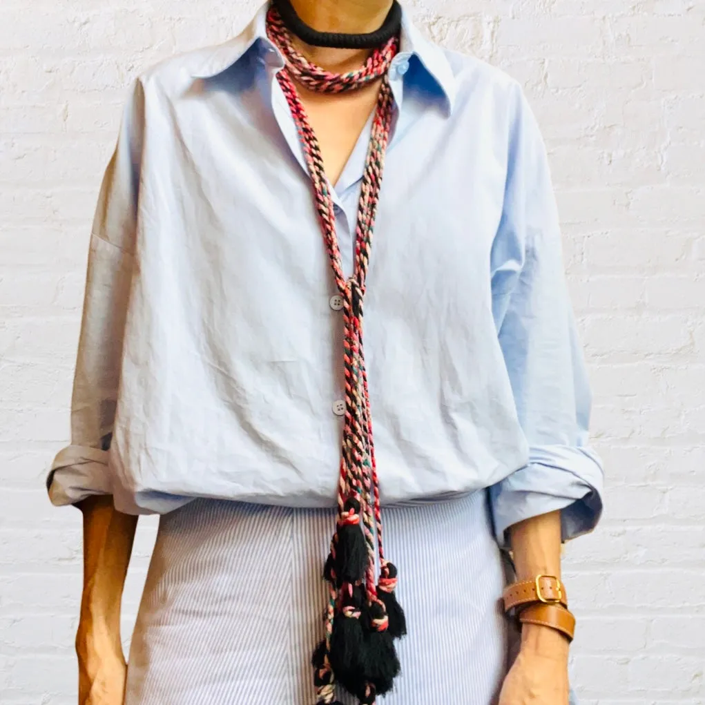 India Handwoven High Priestess Rope Necklace