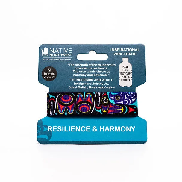 Inspirational Wristbands - Thunderbird and Whale