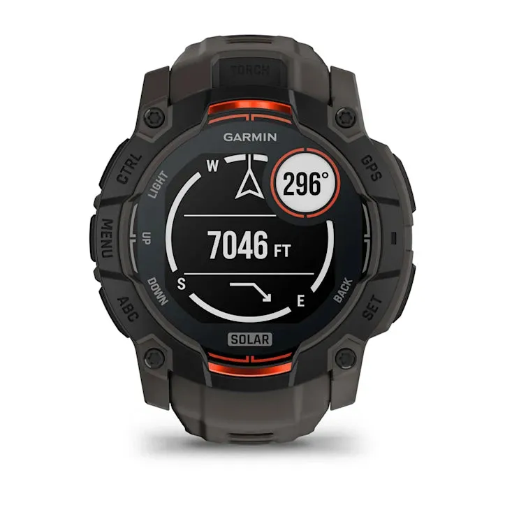 Instinct 3 Solar Black Bezel With Black Band Smartwatch