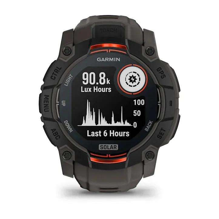 Instinct 3 Solar Black Bezel With Black Band Smartwatch