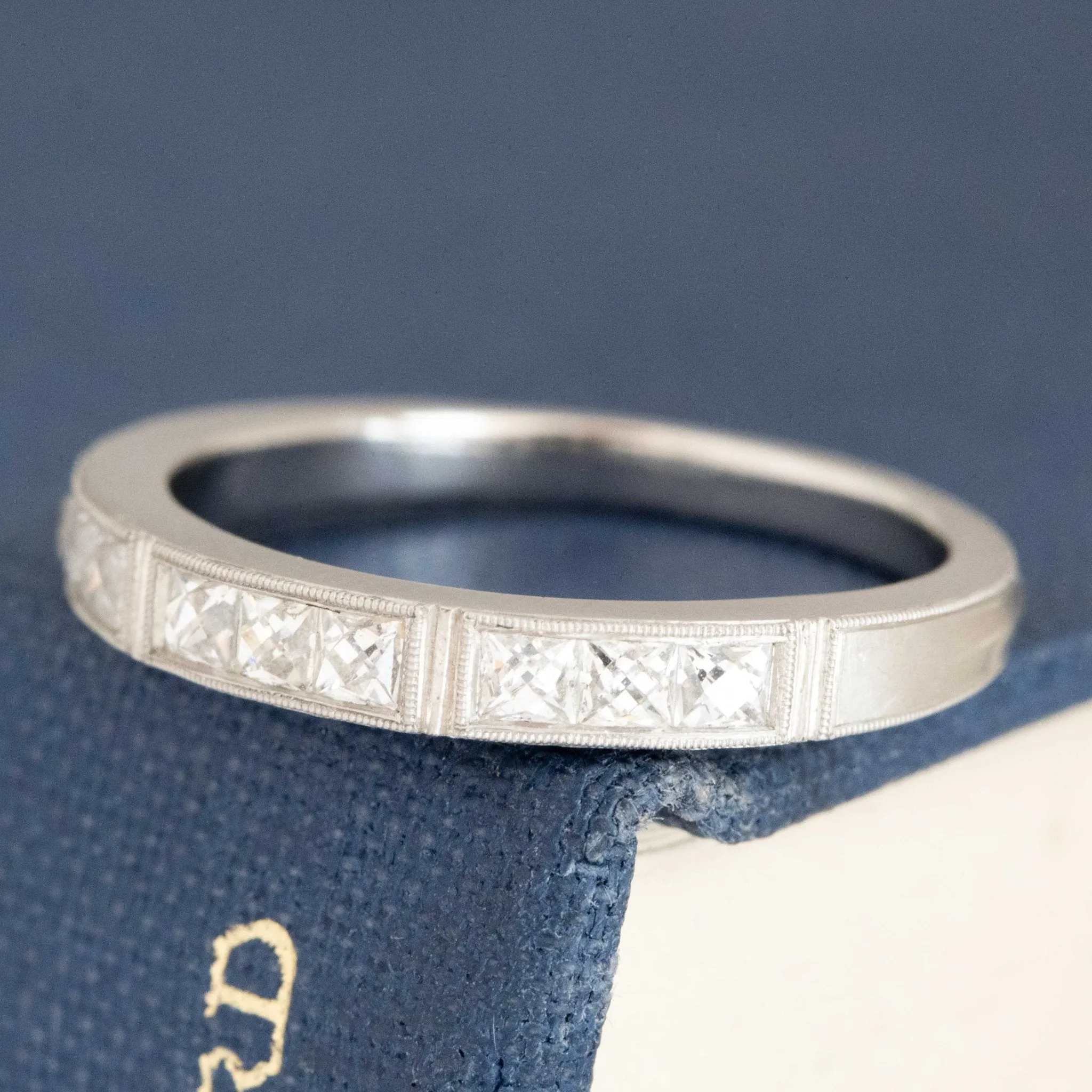 Isabella Platinum Wedding Band Ring by Erika Winters