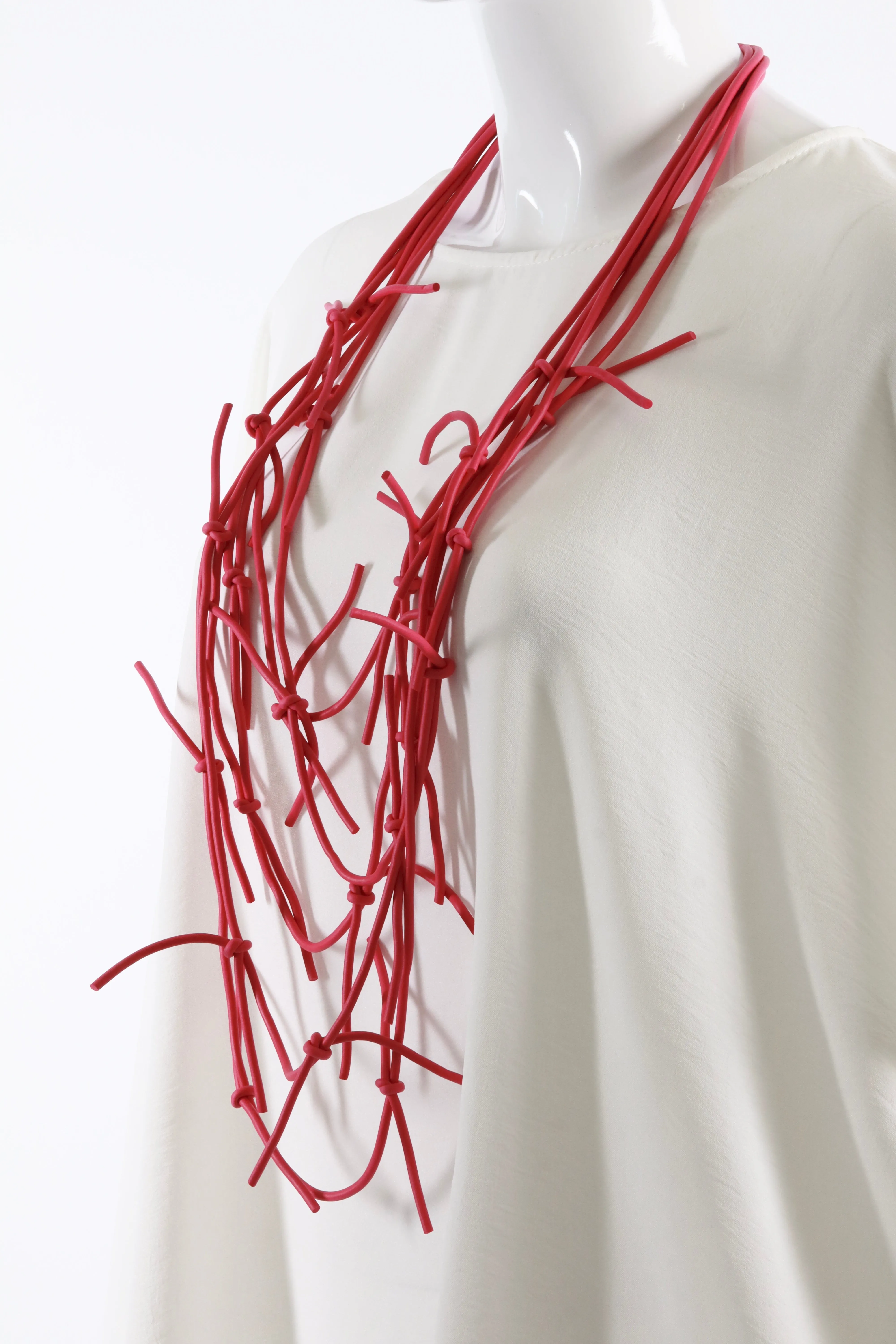 Kiera Necklace in Fuchsia