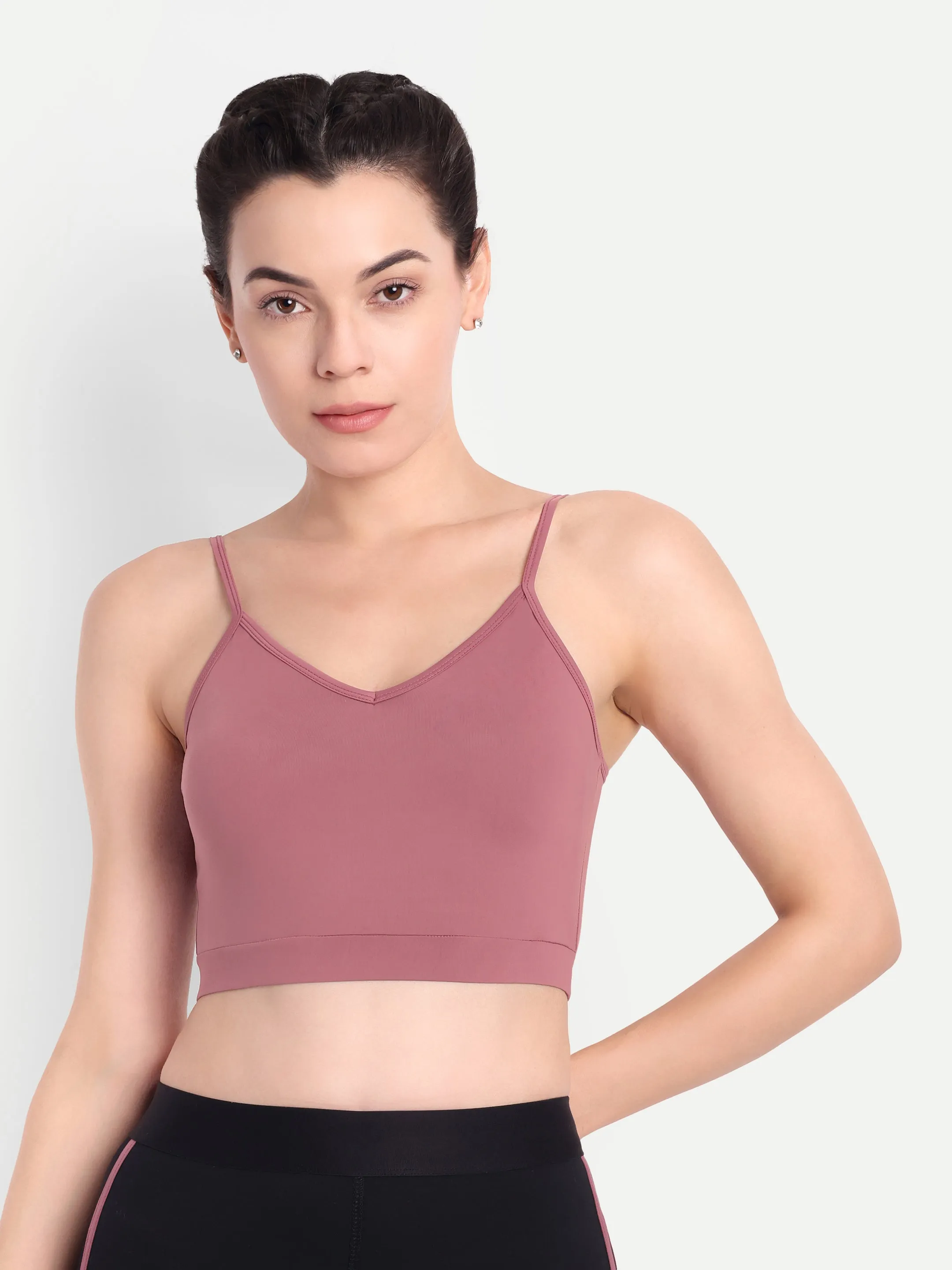 LANA SPORTS BRA IN PINK ROSE