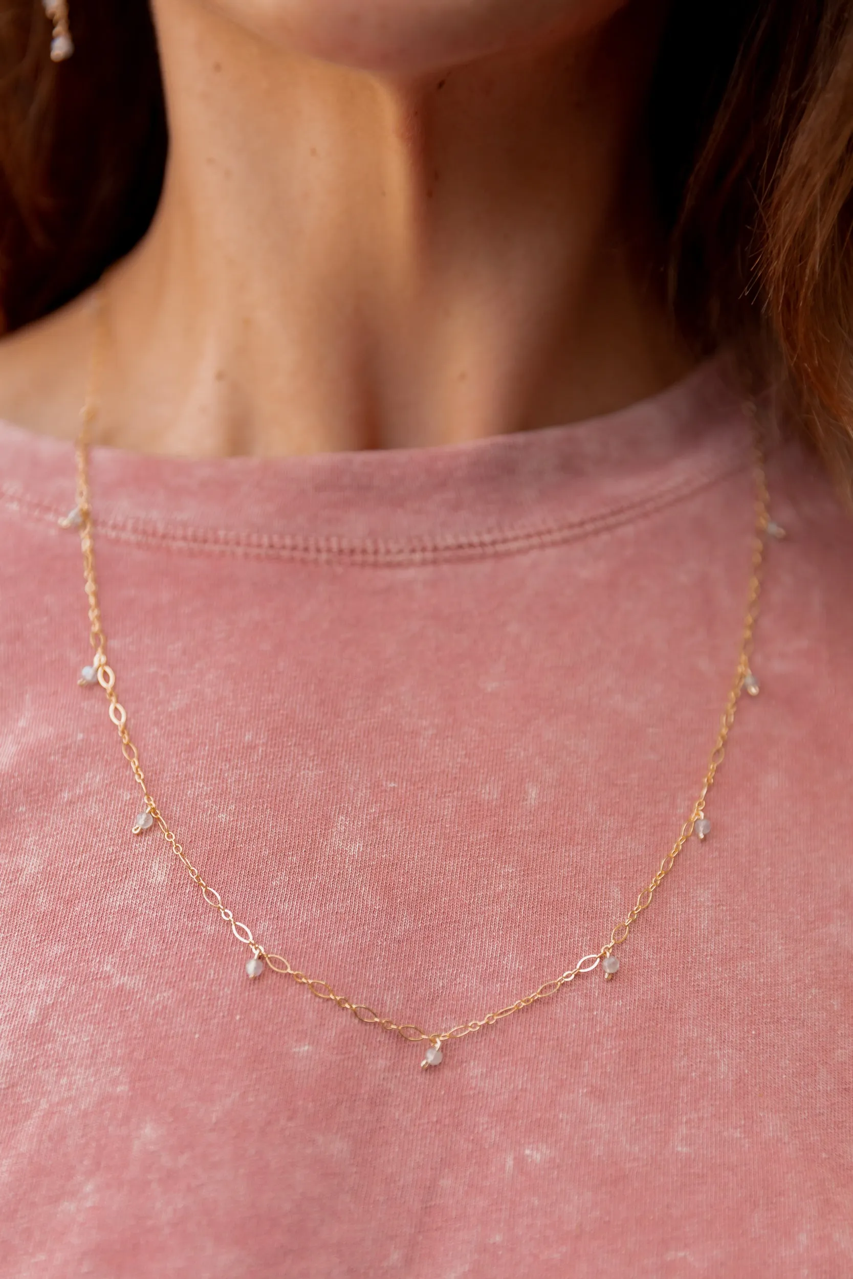 LAPIS JANELLE 14K GOLD FILLED NECKLACE