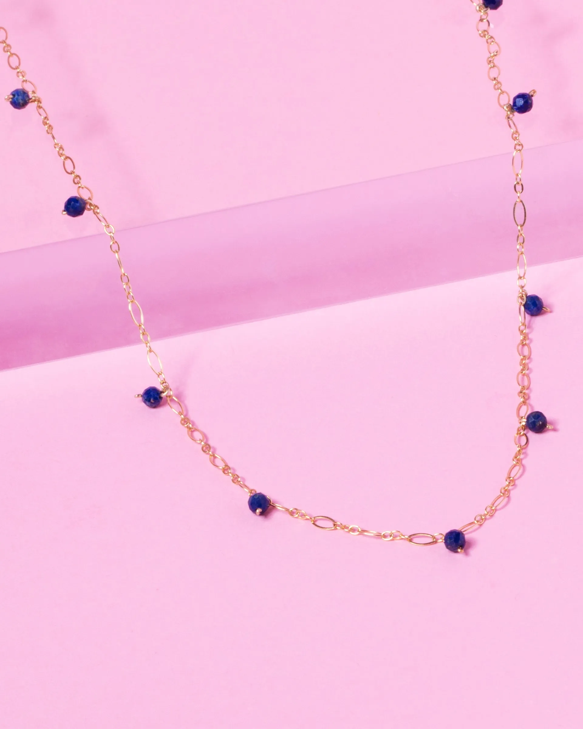 LAPIS JANELLE 14K GOLD FILLED NECKLACE