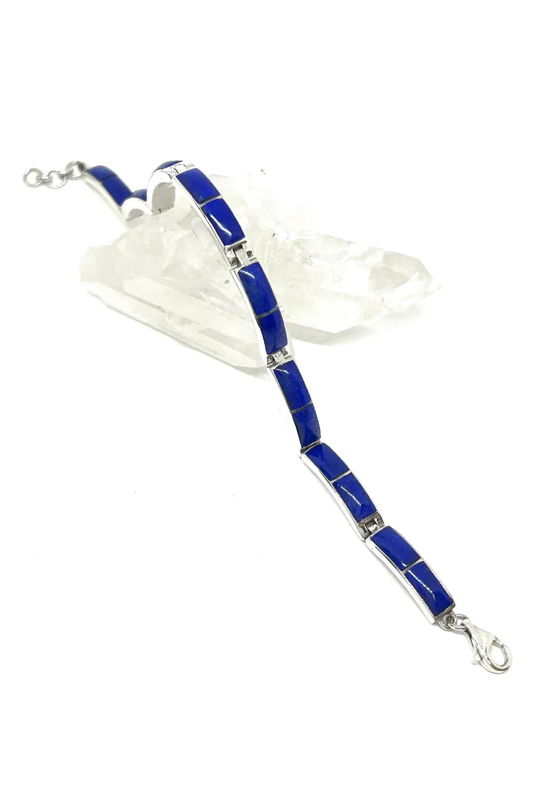 Lapis Lazuli Inlay Link Bracelet