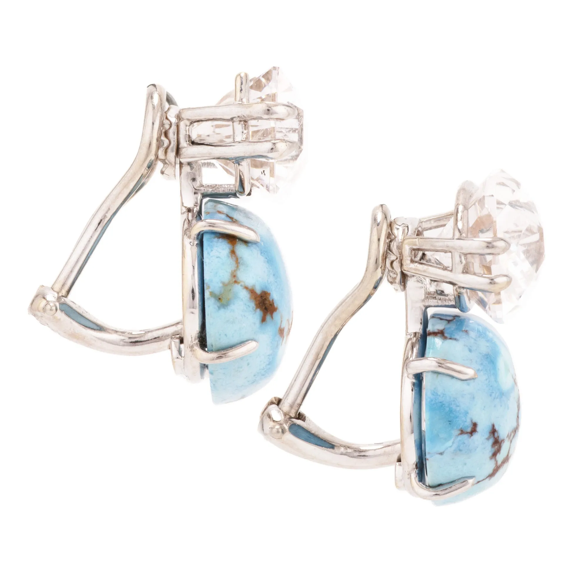 Lavender ii turquoise earrings