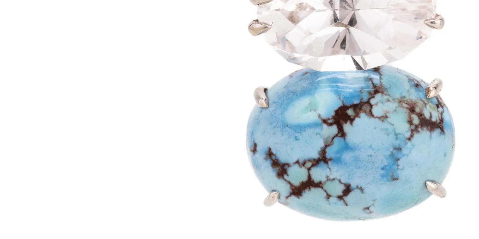 Lavender ii turquoise earrings