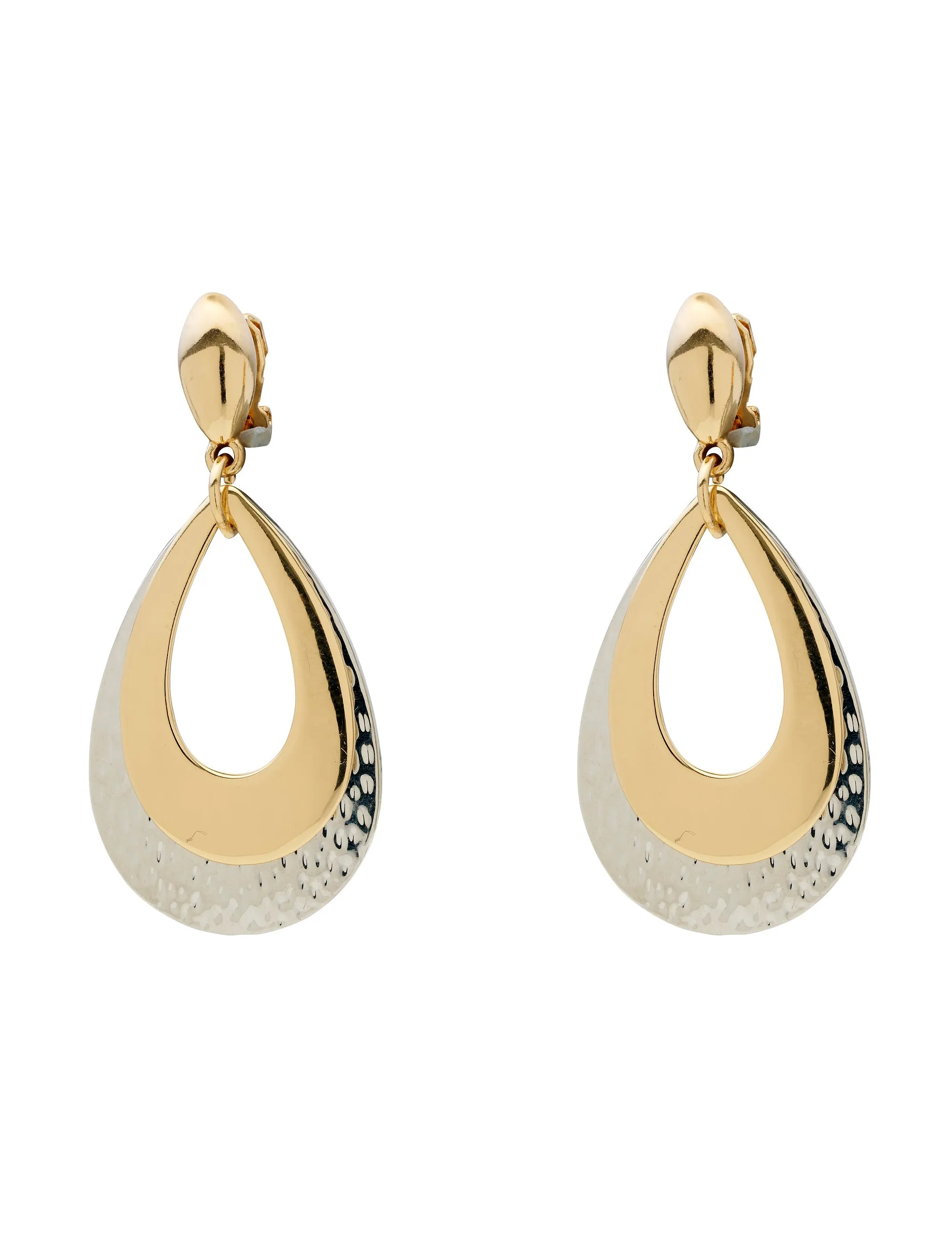 LAYER DROP WINDOW CLIP EARRING