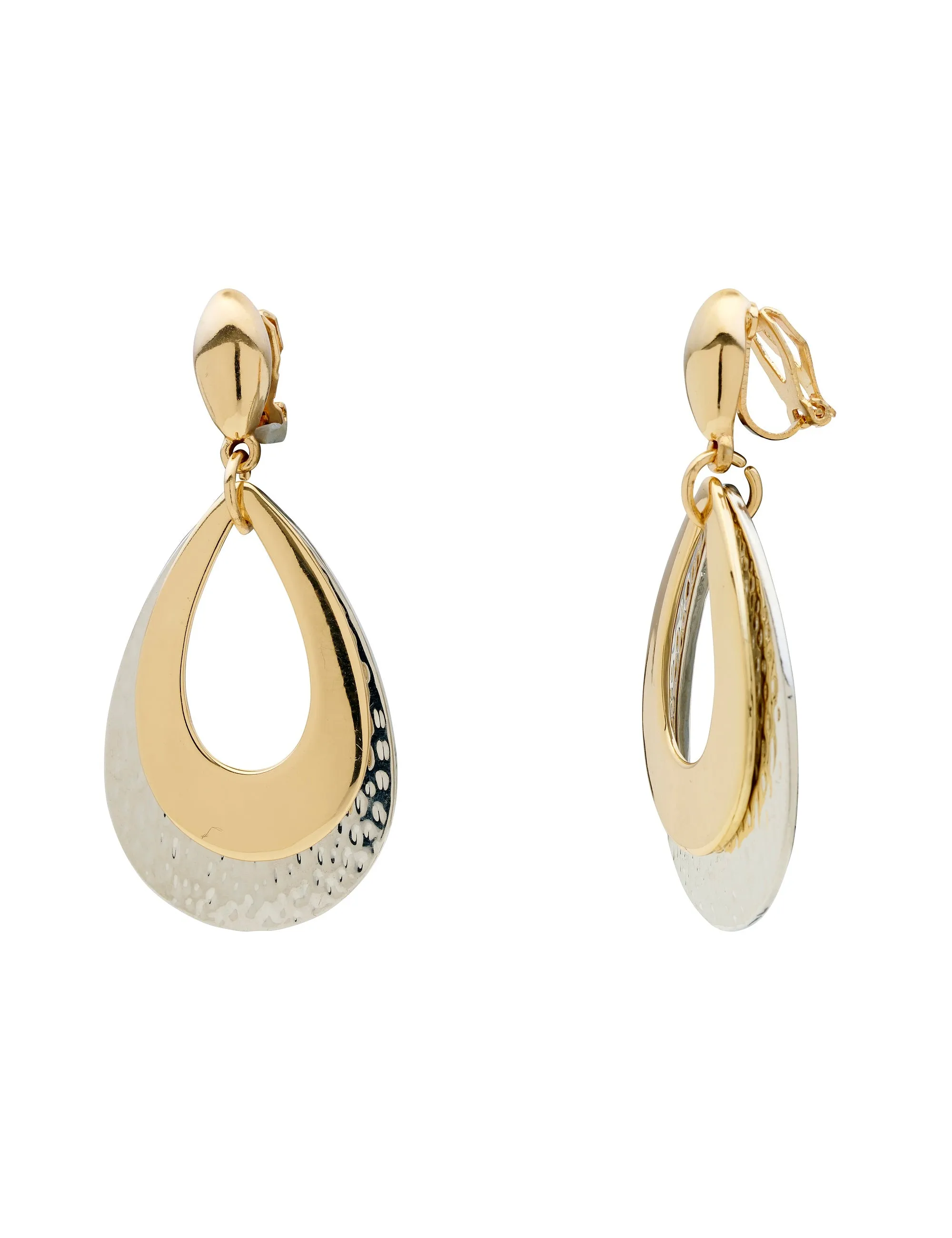 LAYER DROP WINDOW CLIP EARRING