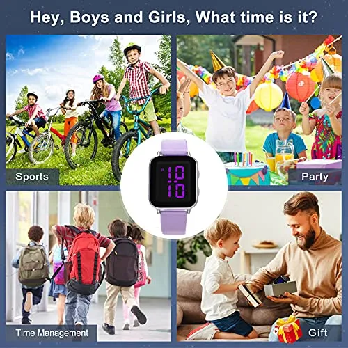 LED Digital Sports Watch (Girls, Ages 5-15)