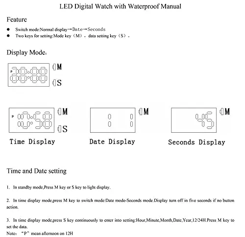 LED Digital Sports Watch (Girls, Ages 5-15)