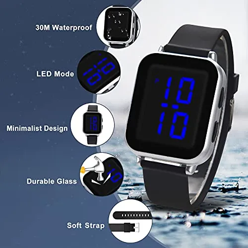 LED Digital Sports Watch (Girls, Ages 5-15)