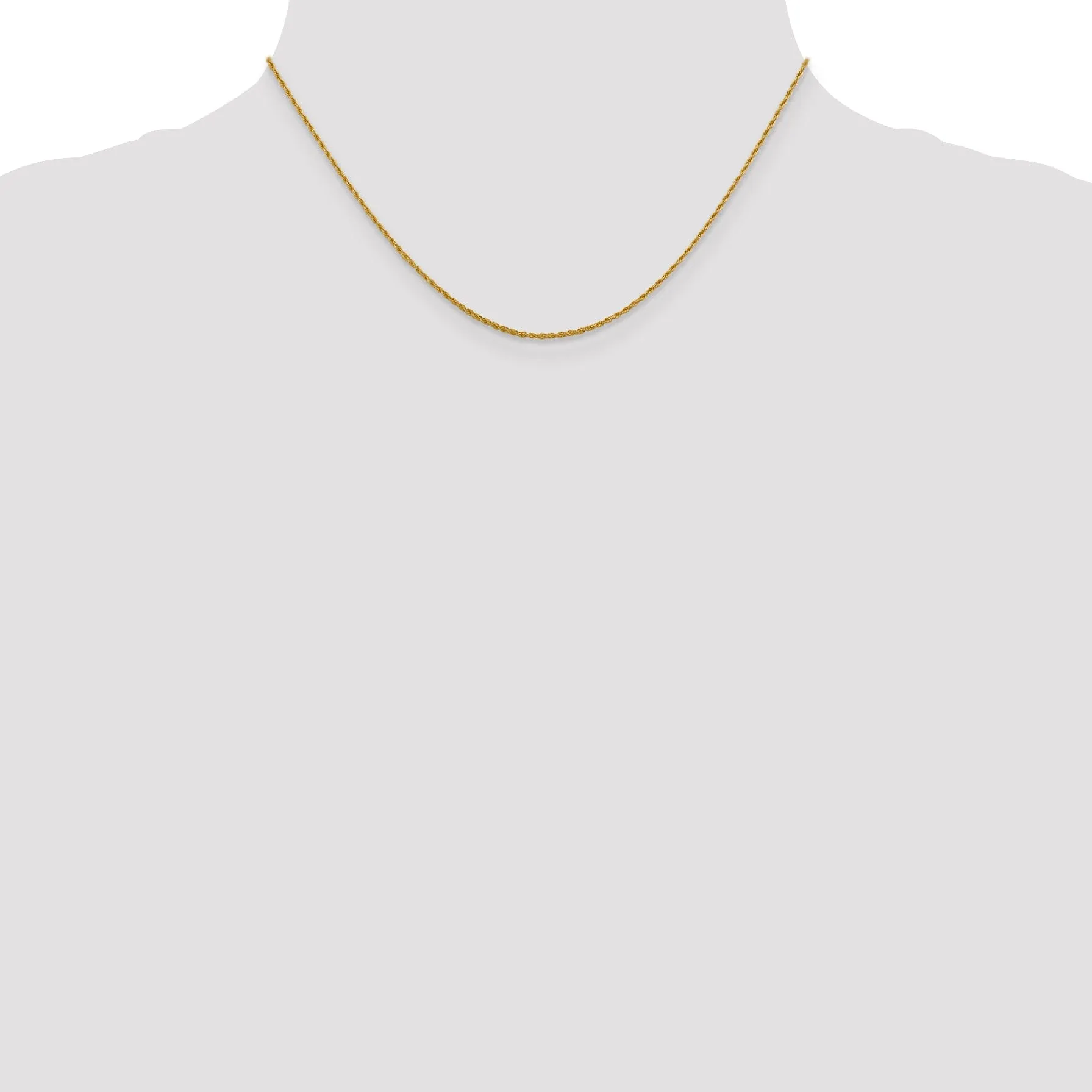 Leslie 10k Yellow Gold 1.2 mm Loose Rope Chain
