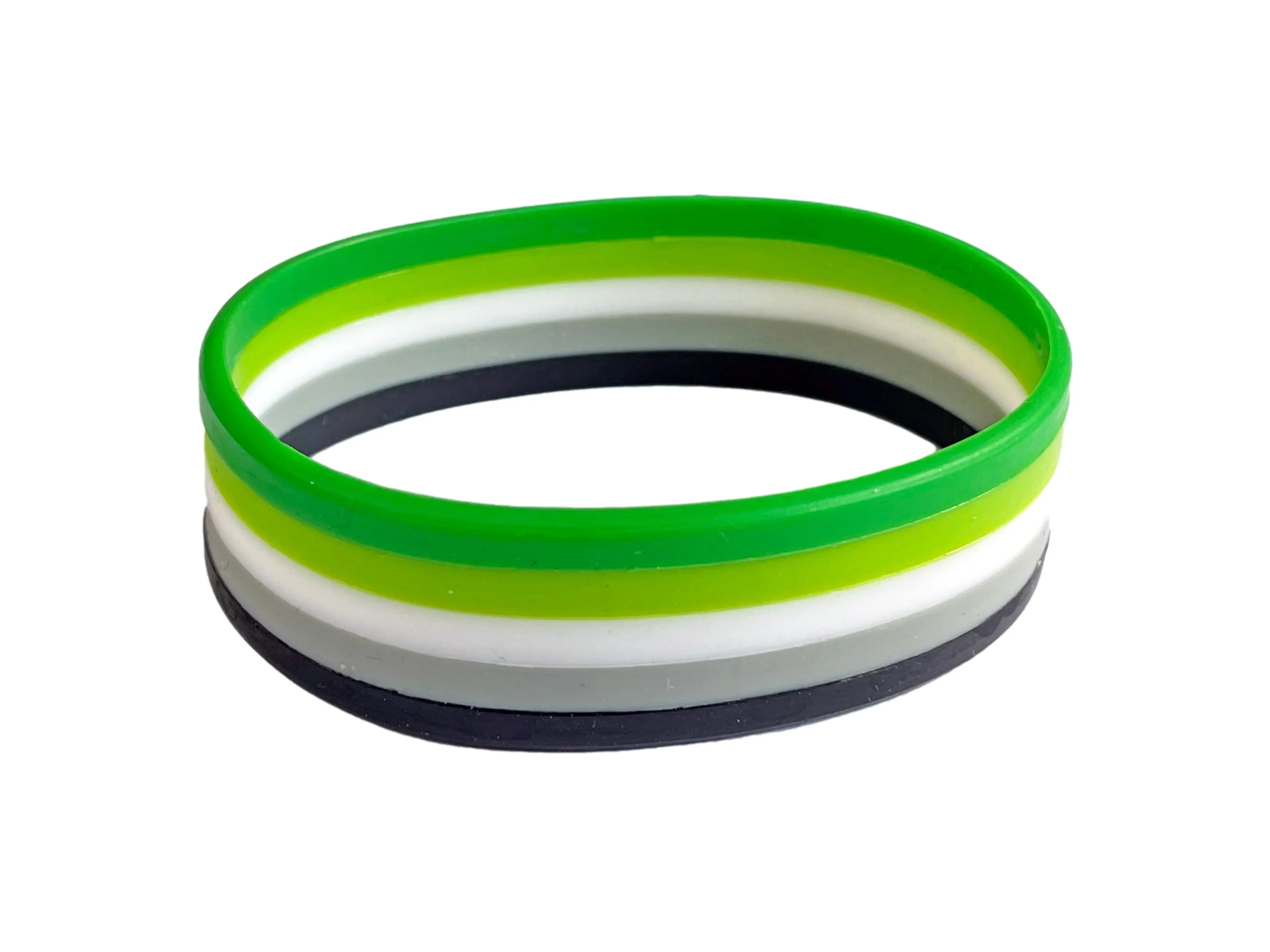 LGBTQ Pride Flag Gummy Silicone Wristband Bracelets Gay Lesbian Trans