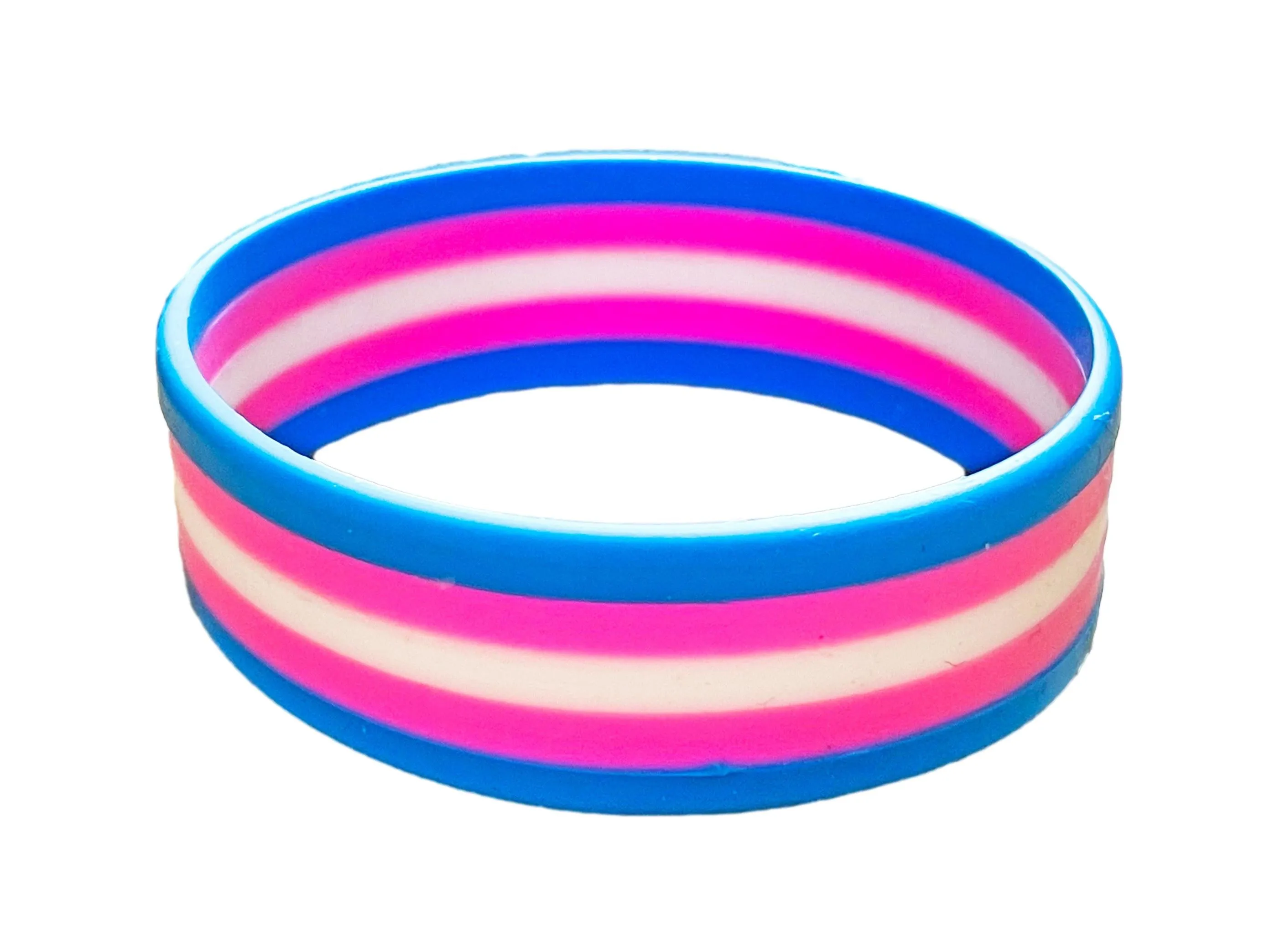 LGBTQ Pride Flag Gummy Silicone Wristband Bracelets Gay Lesbian Trans