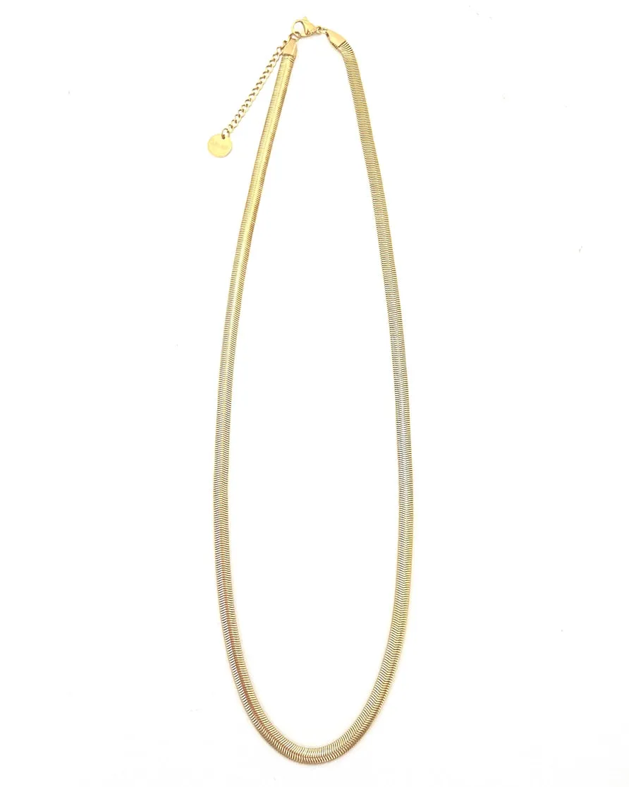 Lillian Gold Snake Necklace